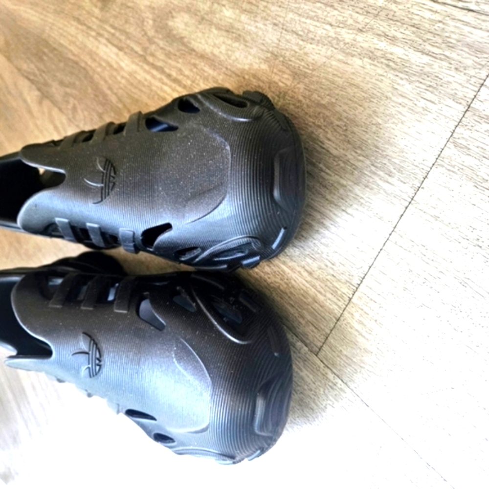 Black Adidafoam By Adidas Sandals with Dynamic Design and Smooth Finish